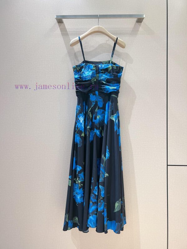 Du Jia Edition Na 2024 New Edition~100% polyester camisole dressLarge area positioning print 9ltt9t3z - Image 5