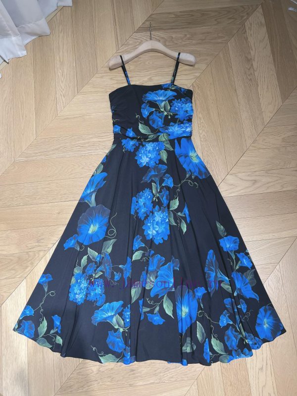 Du Jia Edition Na 2024 New Edition~100% polyester camisole dressLarge area positioning print 9ltt9t3z - Image 8