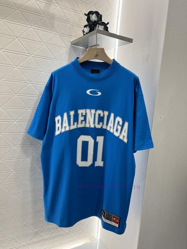 BALENCIAGA2025 New Product LaunchRound neck embroidered printed letters 𝑇𝑒𝑒Customized YB twi a4sey1yy