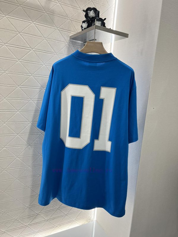 BALENCIAGA2025 New Product LaunchRound neck embroidered printed letters 𝑇𝑒𝑒Customized YB twi a4sey1yy - Image 3