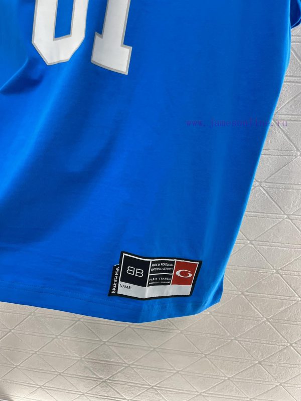BALENCIAGA2025 New Product LaunchRound neck embroidered printed letters 𝑇𝑒𝑒Customized YB twi a4sey1yy - Image 9