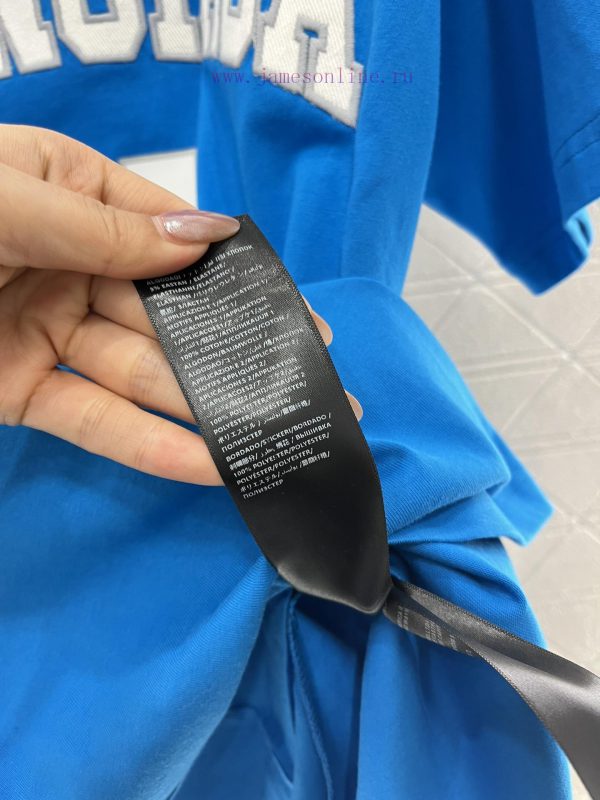 BALENCIAGA2025 New Product LaunchRound neck embroidered printed letters 𝑇𝑒𝑒Customized YB twi a4sey1yy - Image 10