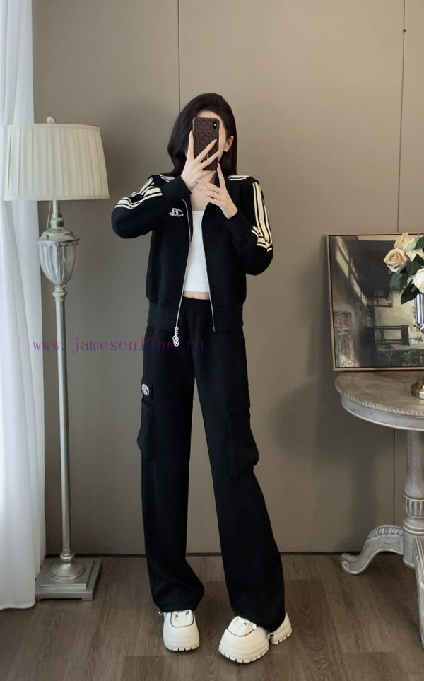 Spring and Autumn hoodie jacket long pants set cotton spandex polyester fiber 96.53.60.100 s djvri3pi - Image 3