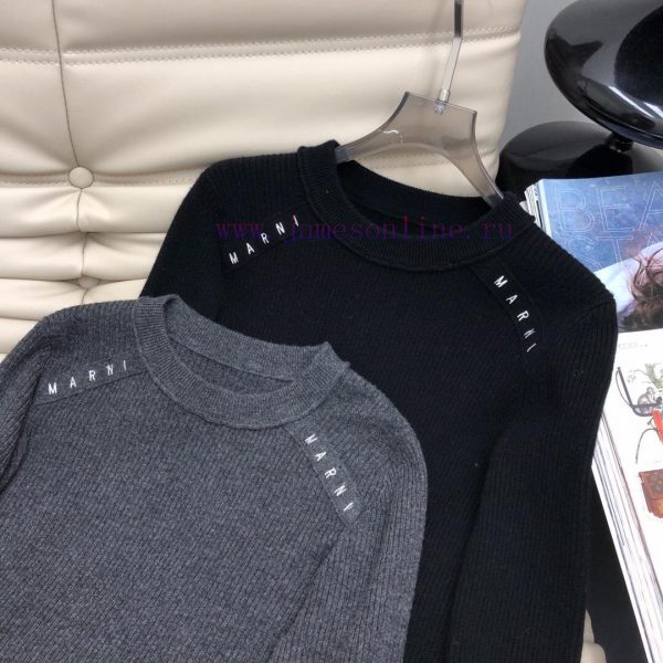 24 year new round neck letter pattern wool sweater, casual and age reducing style, customize 000wzwyz - Image 4