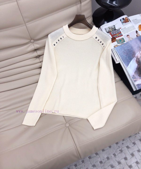 24 year new round neck letter pattern wool sweater, casual and age reducing style, customize 000wzwyz - Image 7