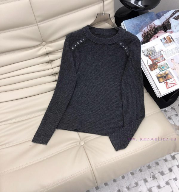 24 year new round neck letter pattern wool sweater, casual and age reducing style, customize 000wzwyz - Image 8
