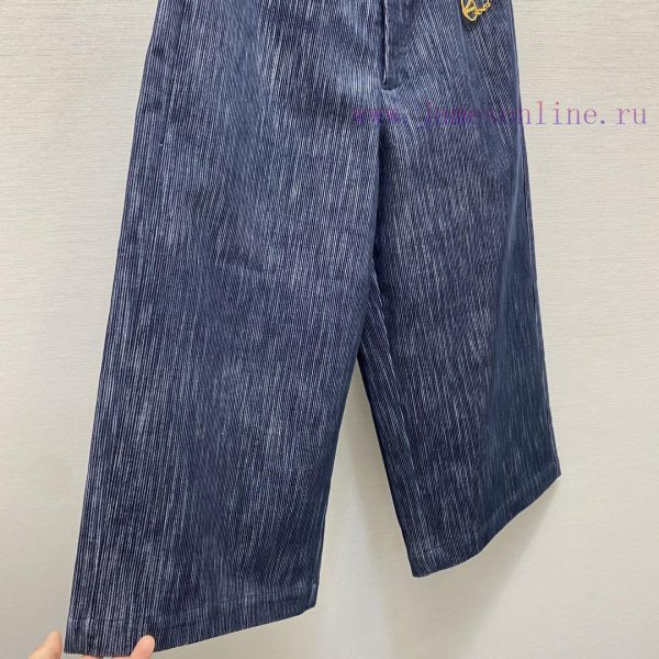 2025 Early Spring V Home Style High Waist Pocket Metal Chain Decorative Design 7-Minute Pant u2prksh6 - Image 7