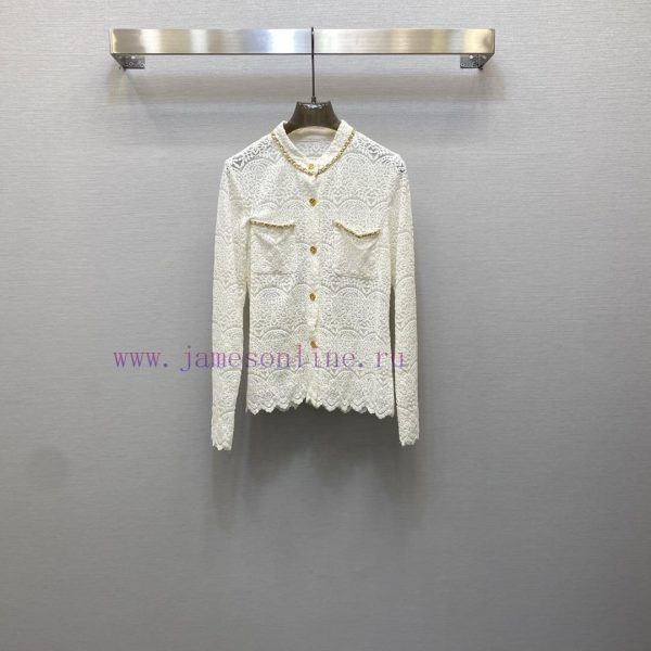 ️️ 2024 Autumn/Winter V Home Exquisite Stand up Collar Metal Chain Decorative Design Open To u9q7pi95 - Image 7