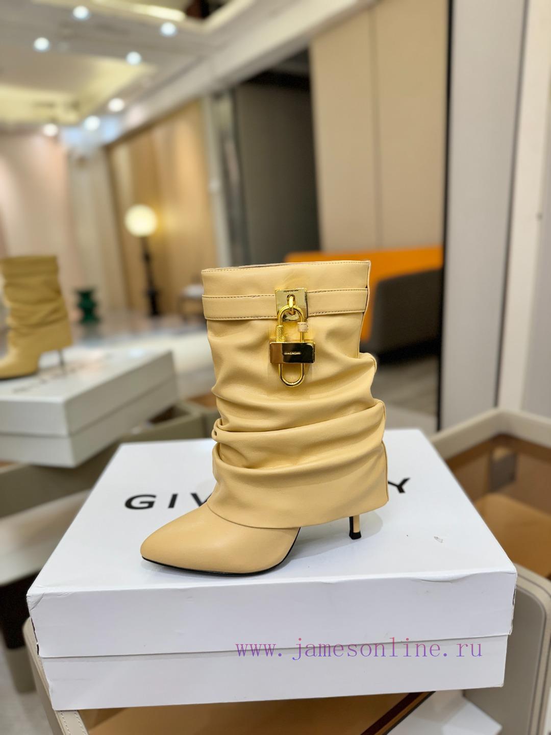 φορανε και παντοφλες | PriceAuthentic CustomizationGIVENCHY 𝐒𝐒𝐧𝐞𝐰 High-heeled Slim Heeled Boots The Most Popular On Th c3odx2sd | παπουτσια μπαλετου θεσσαλονικη - Image 2